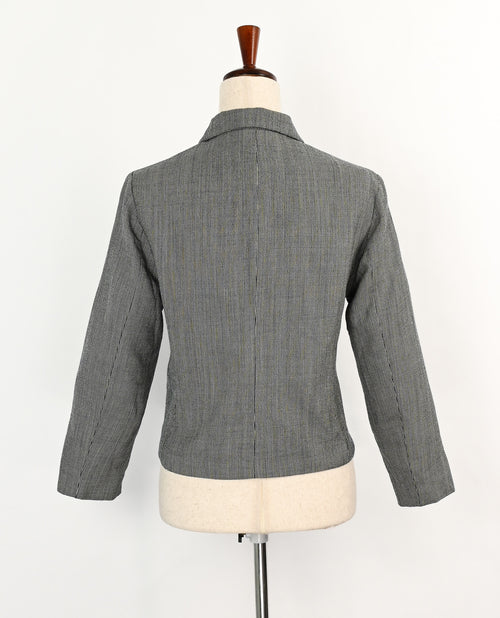 Vintage 90s Black & Grey PENDLETON Wool Zip Up Harrington Jacket - 12