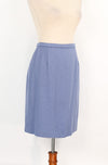 Vintage 80s/90s Periwinkle Wool GRUPPO AMERICANO Skirt Suit Set - 8