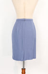Vintage 80s/90s Periwinkle Wool GRUPPO AMERICANO Skirt Suit Set - 8