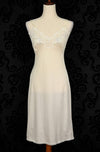 Vintage 60s Ivory VIOLETTE Nylon Nightgown Slip Dress - 34