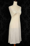 Vintage 60s Ivory VIOLETTE Nylon Nightgown Slip Dress - 34