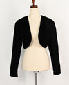 Vintage Y2K Black Velvet JESSICA MCCLINTOCK Cropped Bolero Jacket - M