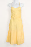 Vintage 40s Yellow Celanese Taffeta THE SNIP-IT SLIP Full Slip Dress - 32