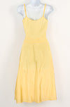 Vintage 40s Yellow Celanese Taffeta THE SNIP-IT SLIP Full Slip Dress - 32