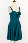 Vintage 90s/2000s Teal FE USA Fit & Flare Dress - L
