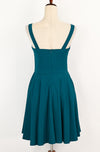 Vintage 90s/2000s Teal FE USA Fit & Flare Dress - L