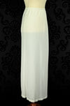 Vintage 50s White BARBIZON Petti Endora Half Slip Maxi Skirt - S