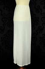 Vintage 50s White BARBIZON Petti Endora Half Slip Maxi Skirt - S