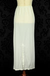 Vintage 50s White BARBIZON Petti Endora Half Slip Maxi Skirt - S