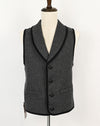 DEADSTOCK - 70s/80s Black & Grey Chevron BUNKHOUSE COLLECTION By PIONEER WEAR Vest - 5