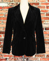 Vintage 80s/90s Black Velvet Blazer Jacket