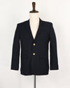 Dark Blue IZOD Blazer Jacket w/ Faux Gold Buttons - 16 REG