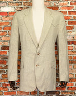 Vintage 70s Beige & White Tweed PANHANDLE SLIM Western Sports Coat - 44L