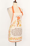 Vintage 70s Orange & White HOLLY HOBBIE "Love's a stirrin'" Full Apron