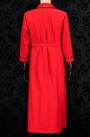 Vintage 70s Red PIERRE CARDIN Full Length Robe - M