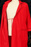 Vintage 70s Red PIERRE CARDIN Full Length Robe - M