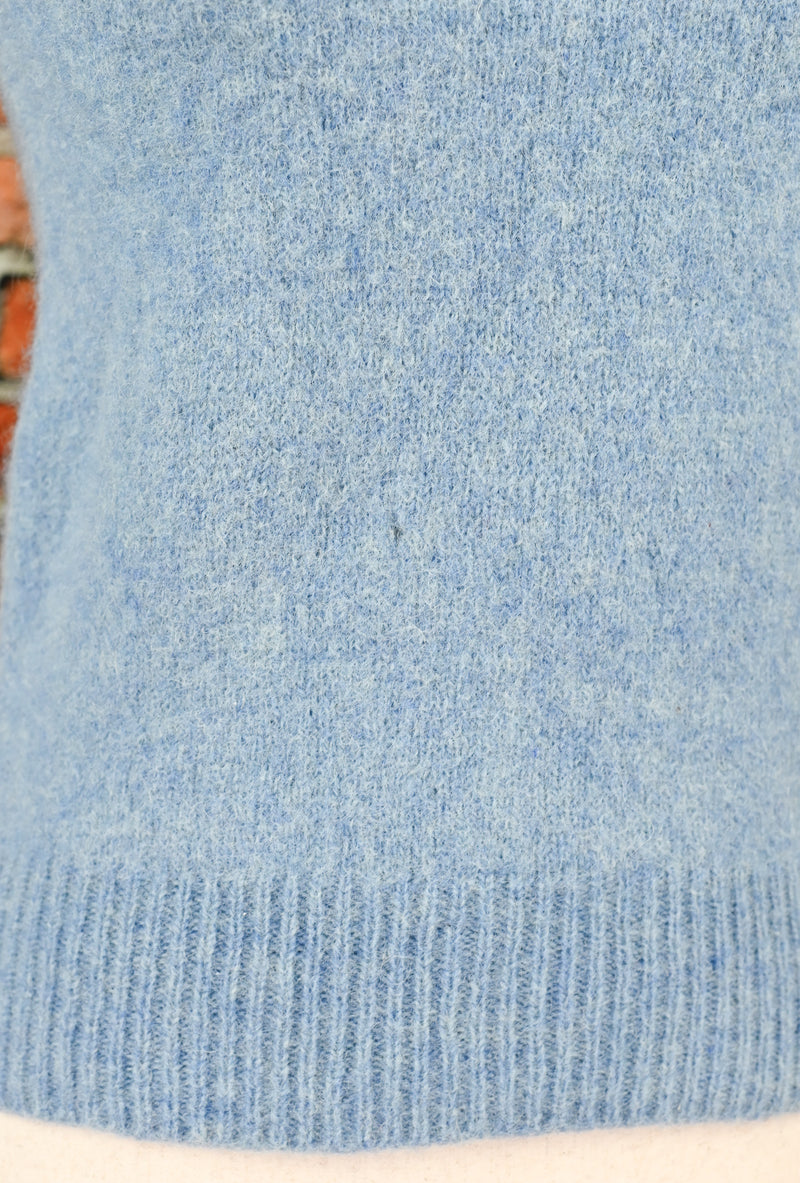 Vintage 90s Light Blue NEW YORK SPORTSWEAR EXCHANGE Wool Pullover Sweater - M