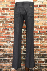 Vintage 70s Dark Grey WRANGLER Polyester Dress Pants - 33 X 32