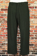 Vintage Dark Green Heavy Wool Hunting Pants