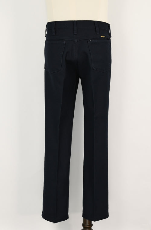 Vintage 70s Dark Blue WRANGLER Polyester Dress Pants - 32 X 30