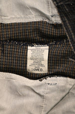 Vintage 90s Blue & Grey Checkered LEE CASUALS Dress Pants - 14 Med