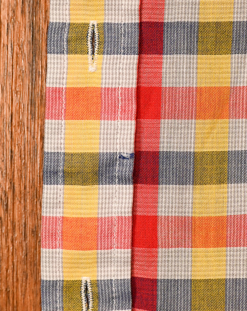 Vintage 90s Plaid ARROW SPORTSWEAR Short Sleeve Button Up Shirt - M