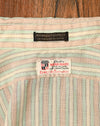 Vintage Brown & Green Striped STECK'S WEAR-HAUS Long Sleeve Button Up