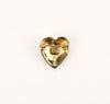 Vintage 60s Gold Tone KARU 5TH AVENUE Heart Shaped Pearl Brooch w/ Victorian Scene