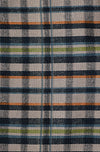 Vintage 60s/70s Grey & Blue Plaid KIVY BY MADEWELL Cuffed Polyester Dress Pants