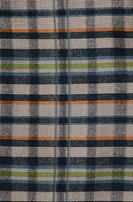Vintage 60s/70s Grey & Blue Plaid KIVY BY MADEWELL Cuffed Polyester Dress Pants