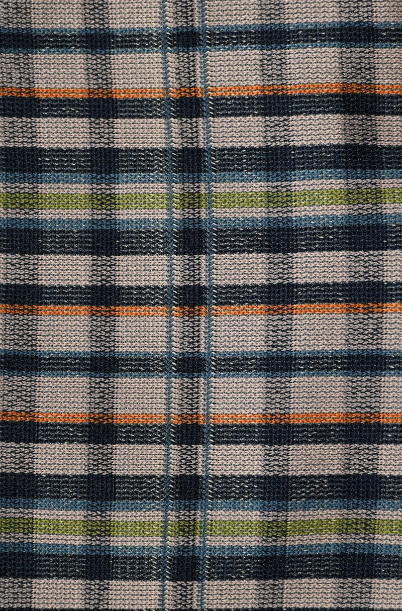 Vintage 60s/70s Grey & Blue Plaid KIVY BY MADEWELL Cuffed Polyester Dress Pants