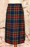 Vintage 80s/90s JEDBURGH KILTMAKERS Tartan Plaid Pleated Wool Kilt Skirt - 16