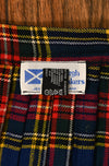 Vintage 80s/90s JEDBURGH KILTMAKERS Tartan Plaid Pleated Wool Kilt Skirt - 16