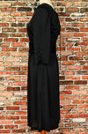 Vintage 80s Black OPENING NIGHT 3/4 Sleeve Dress - 10