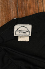 Vintage 80s Black OPENING NIGHT 3/4 Sleeve Dress - 10