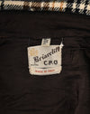 RARE Vintage 50s/60s Beige & Brown Plaid Flannel BRIARCLIFF C.P.O. Wool Shirt Jacket - M
