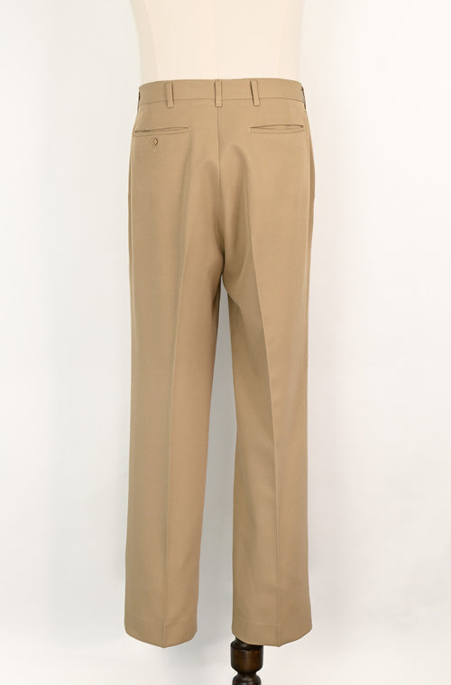 Vintage 70s Khaki Brown HAGGAR Polyester Dress Pants