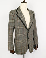 Vintage Black & White Plaid ROMAN STYLE by BRIONI Suit Jacket Sports Coat - 46/56