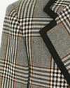 Vintage Black & White Plaid ROMAN STYLE by BRIONI Suit Jacket Sports Coat - 46/56