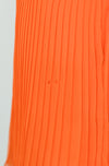 RARE Vintage 60s Orange Polyester JAKS Pleated Overlay Dress