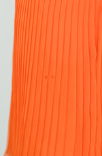 RARE Vintage 60s Orange Polyester JAKS Pleated Overlay Dress
