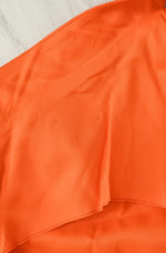 RARE Vintage 60s Orange Polyester JAKS Pleated Overlay Dress