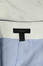 Blue Chambray J. CREW Scalloped Mini Skirt - 2