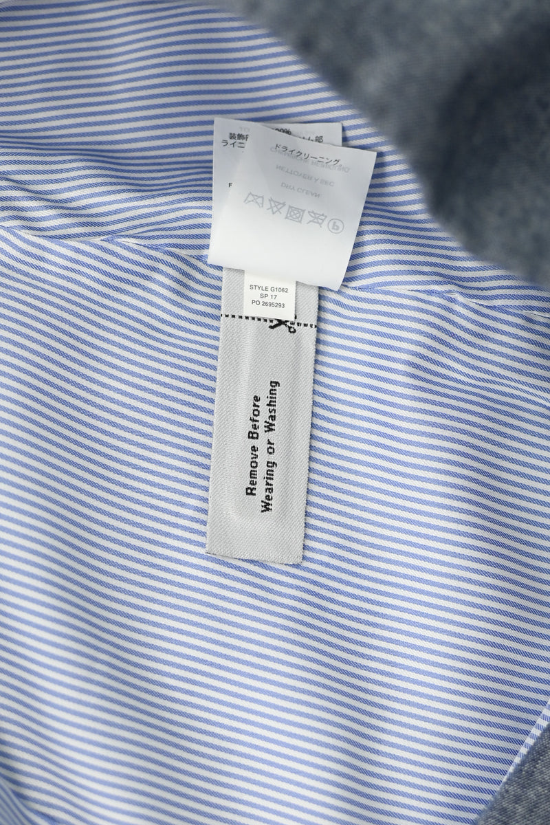 Blue Chambray J. CREW Scalloped Mini Skirt - 2