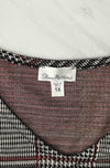 Vintage 80s/90s Black & White Houndstooth Checkered OLIVIA MATTHEWS Dress - 1X