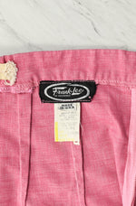 Vintage 80s Pink FRANK LEE High Waisted Midi Skirt