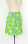Vintage Green & Blue Umbrella BRIGGS NEW YORK Mini Skort - 10