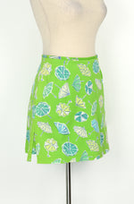 Vintage Green & Blue Umbrella BRIGGS NEW YORK Mini Skort - 10