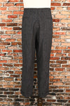 Vintage 50s/60s Grey Tweed Wool Pleated Cuffed Dress Pants