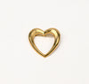 Vintage Gold Tone Heart Shaped Brooch